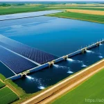 물 자원 관리와 경제적 기회 - **Water's Economic Pillars: The Blue Gold Era**
    A vibrant and diverse scene illustrating water a...