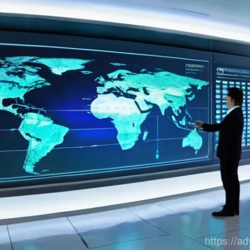 물 관리에서의 혁신적 사례 연구 - **Prompt 1 (Smart Water Management):** A futuristic, brightly lit control center with sleek, minimal...