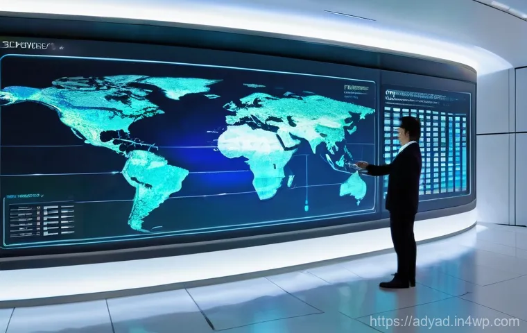 물 관리에서의 혁신적 사례 연구 - **Prompt 1 (Smart Water Management):** A futuristic, brightly lit control center with sleek, minimal...